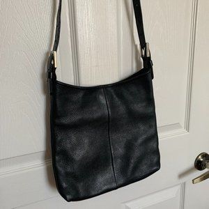 Vintage Roots Black Leather Purse